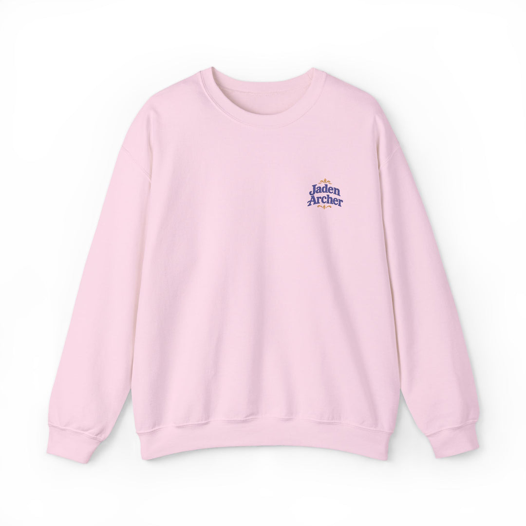 Embroidered Heavy Blend™ Crewneck Sweatshirt (Left chest) — Personalizable (F)