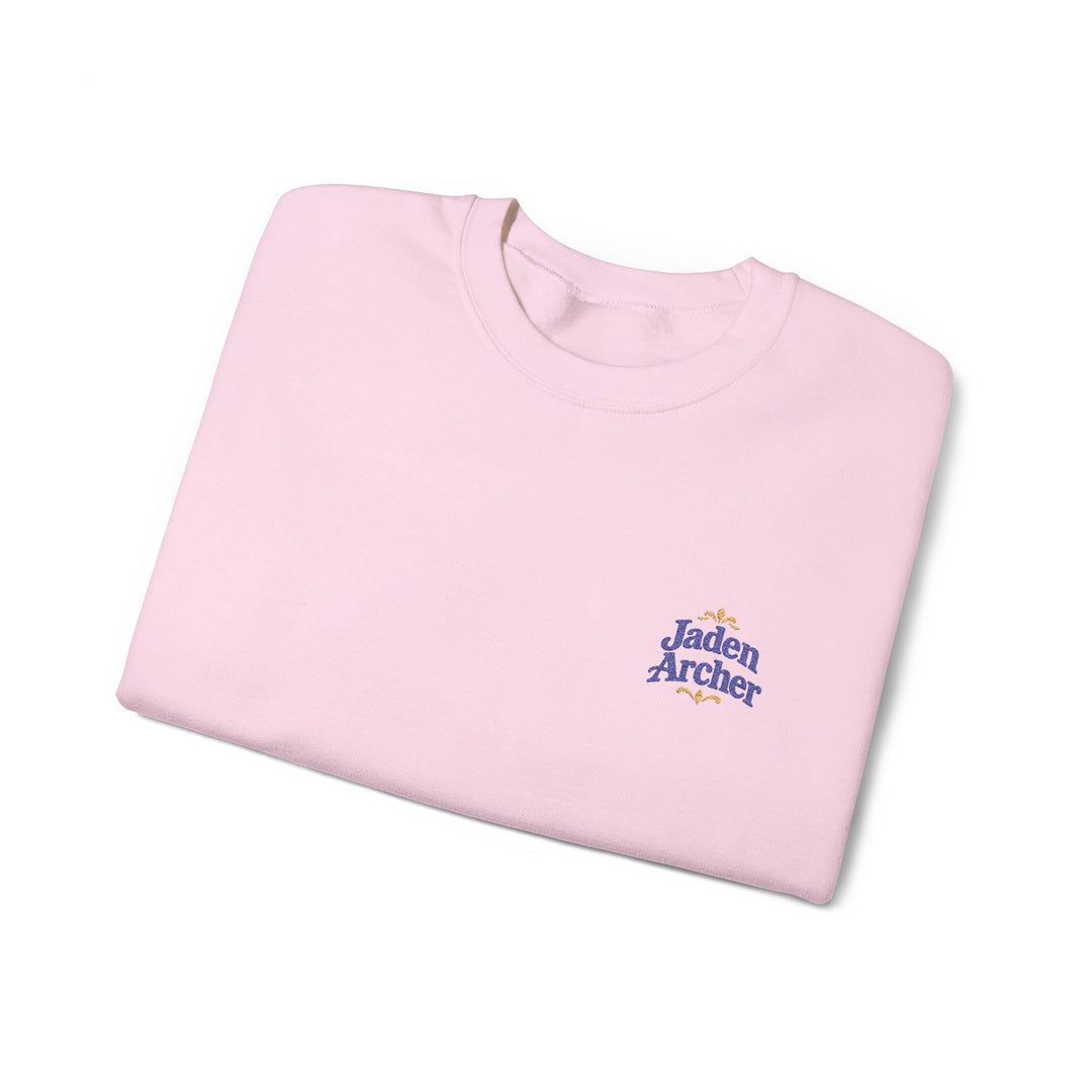 Embroidered Heavy Blend™ Crewneck Sweatshirt (Left chest) — Personalizable (M)