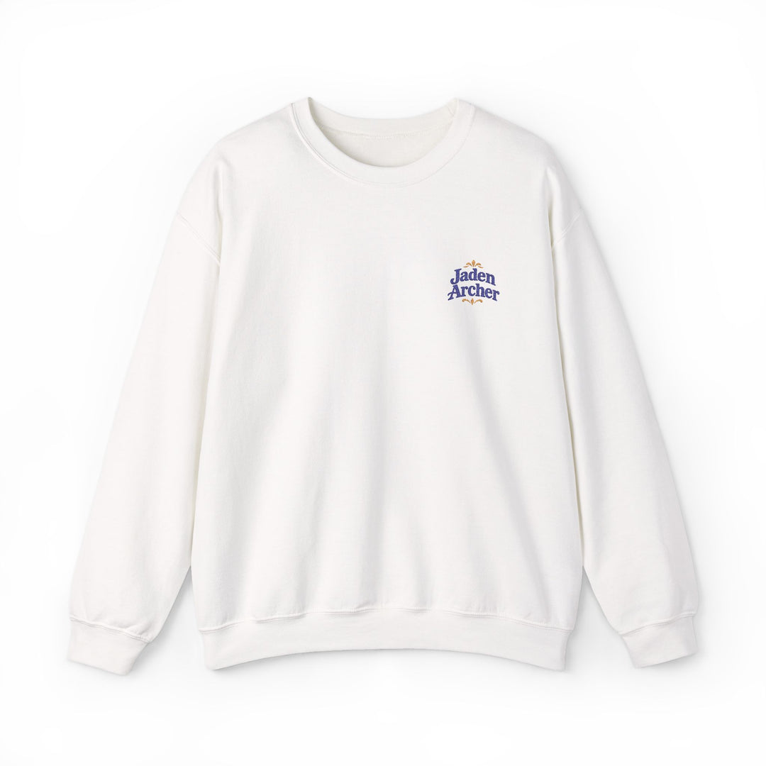 Embroidered Heavy Blend™ Crewneck Sweatshirt (Left chest) — Personalizable (F)