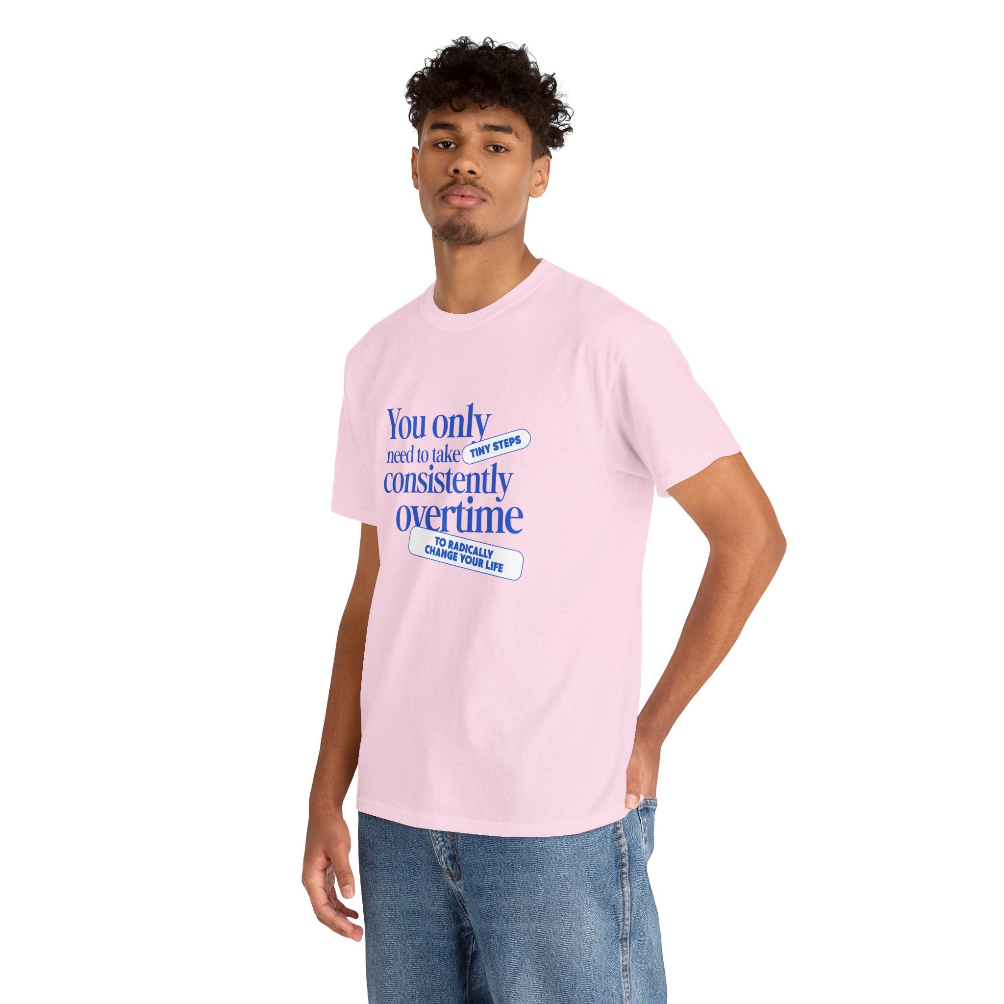 "Only Tiny Steps" - Minimalist Inspirational Graphic Tee