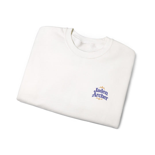 Embroidered Heavy Blend™ Crewneck Sweatshirt (Left chest) — Personalizable (F)