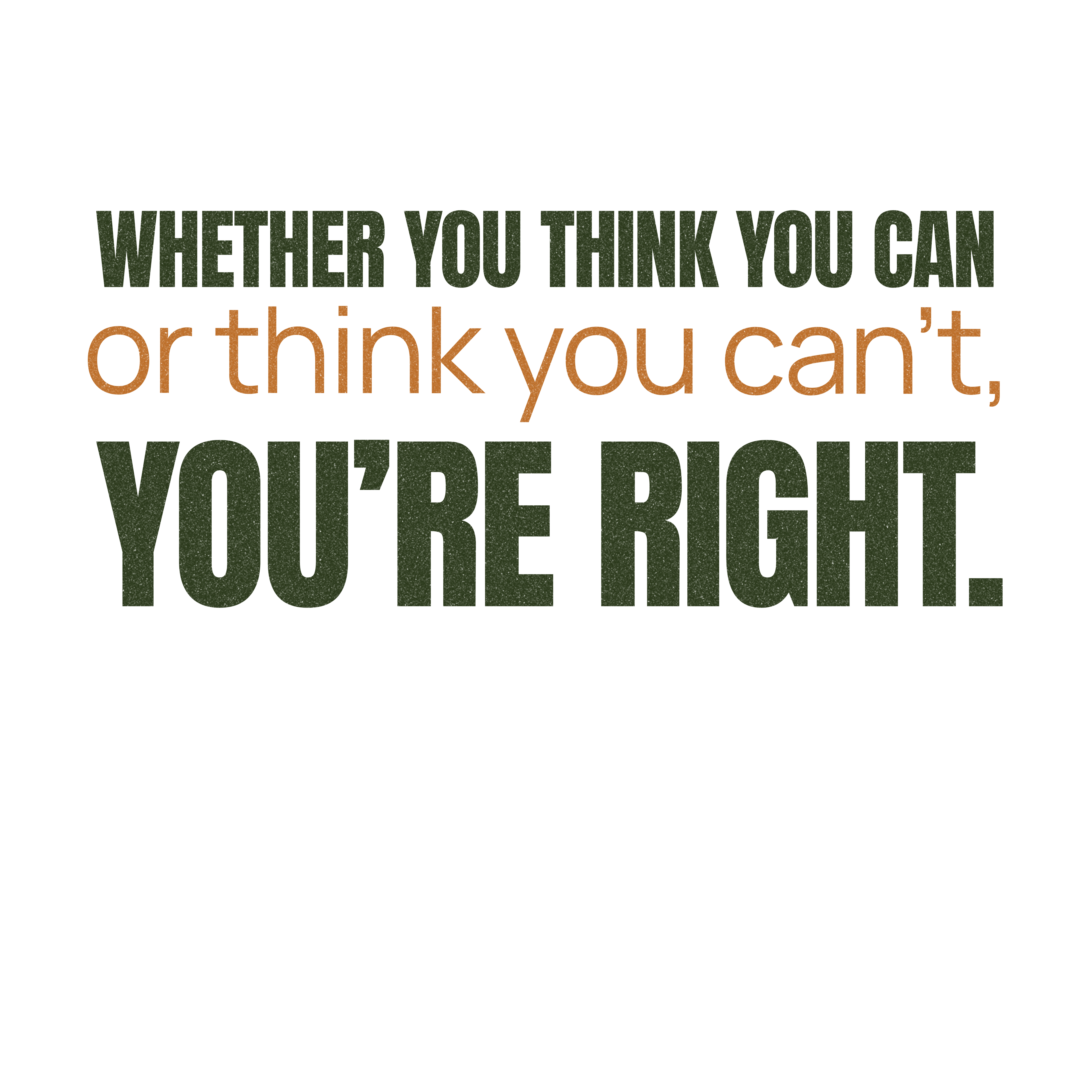 "What You Think Matters" - Minimalist Inspirational Graphic Tee