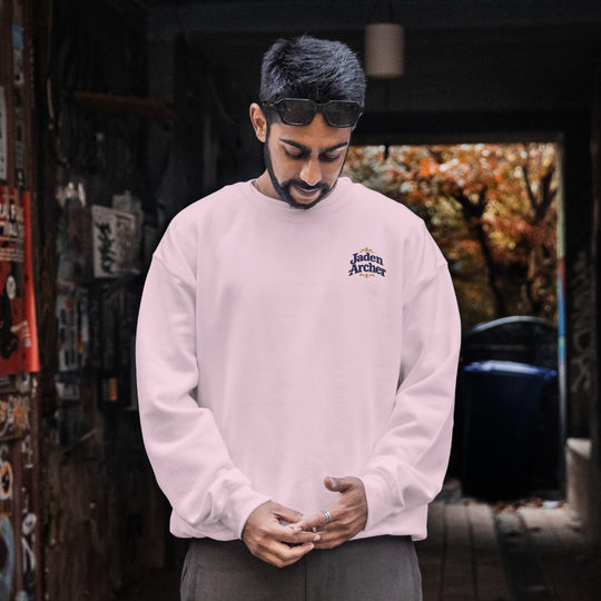 Embroidered Heavy Blend™ Crewneck Sweatshirt (Left chest) — Personalizable (M)