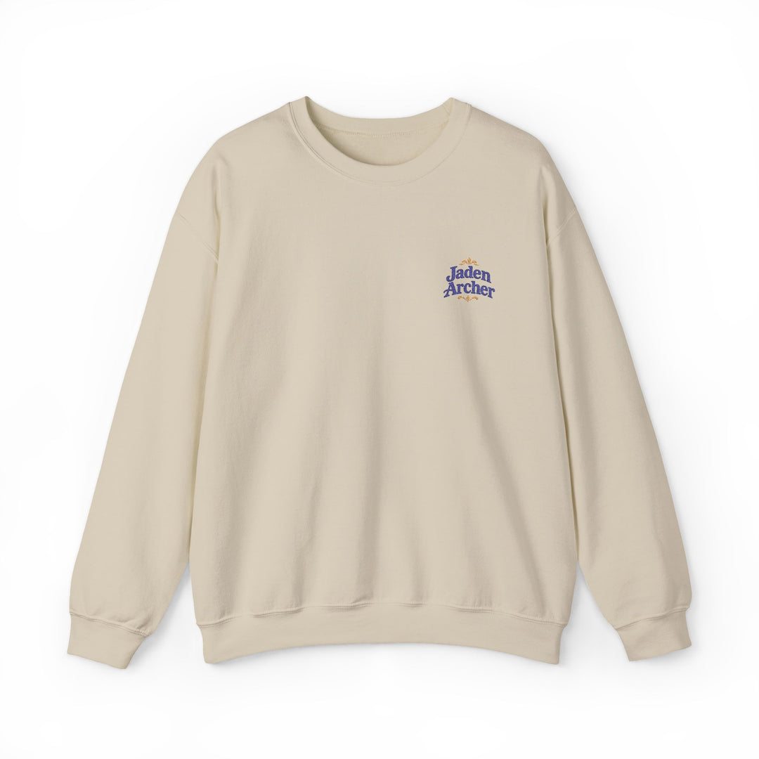 Embroidered Heavy Blend™ Crewneck Sweatshirt (Left chest) — Personalizable (M)
