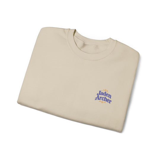 Embroidered Heavy Blend™ Crewneck Sweatshirt (Left chest) — Personalizable (F)