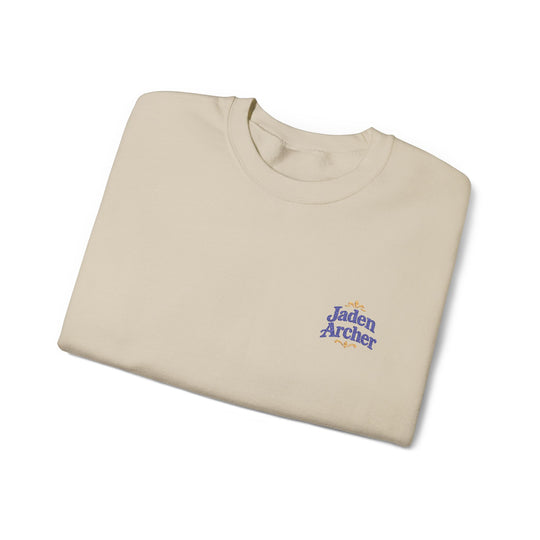 Embroidered Heavy Blend™ Crewneck Sweatshirt (Left chest) — Personalizable (M)