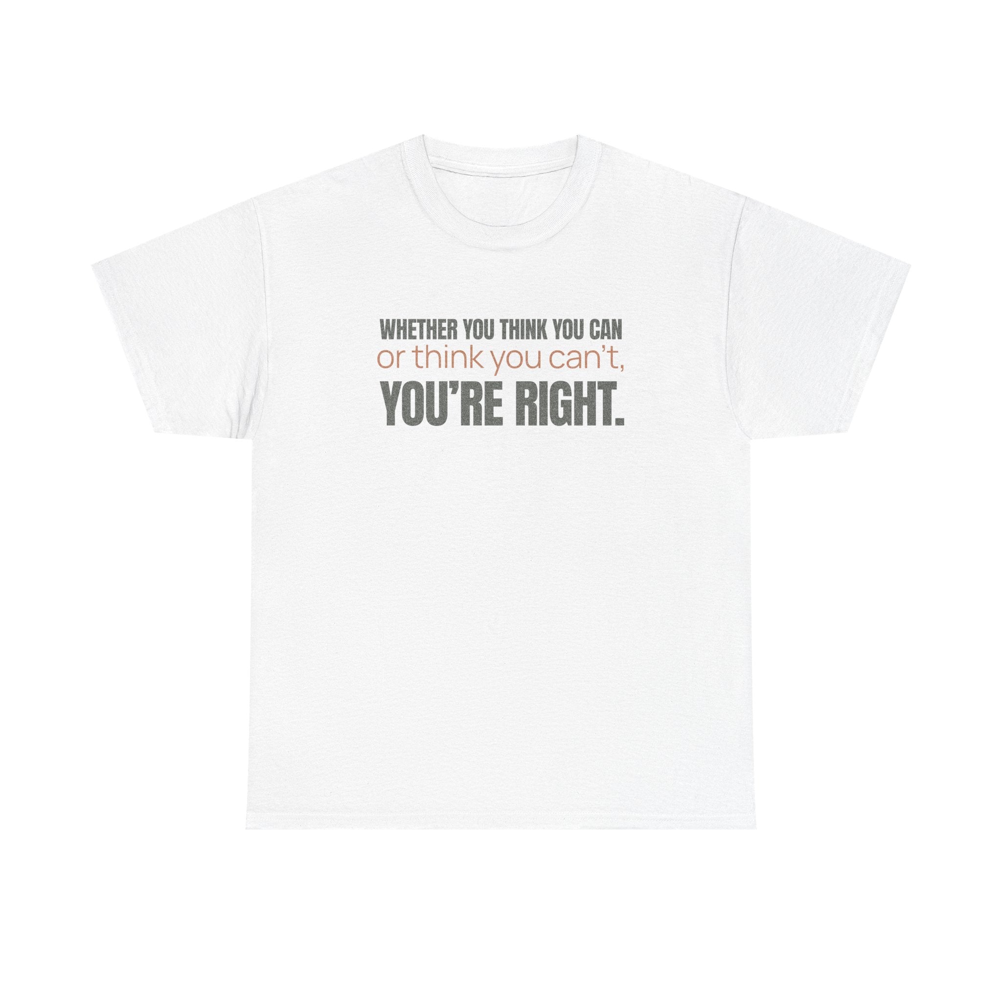 "What You Think Matters" - Minimalist Inspirational Graphic Tee