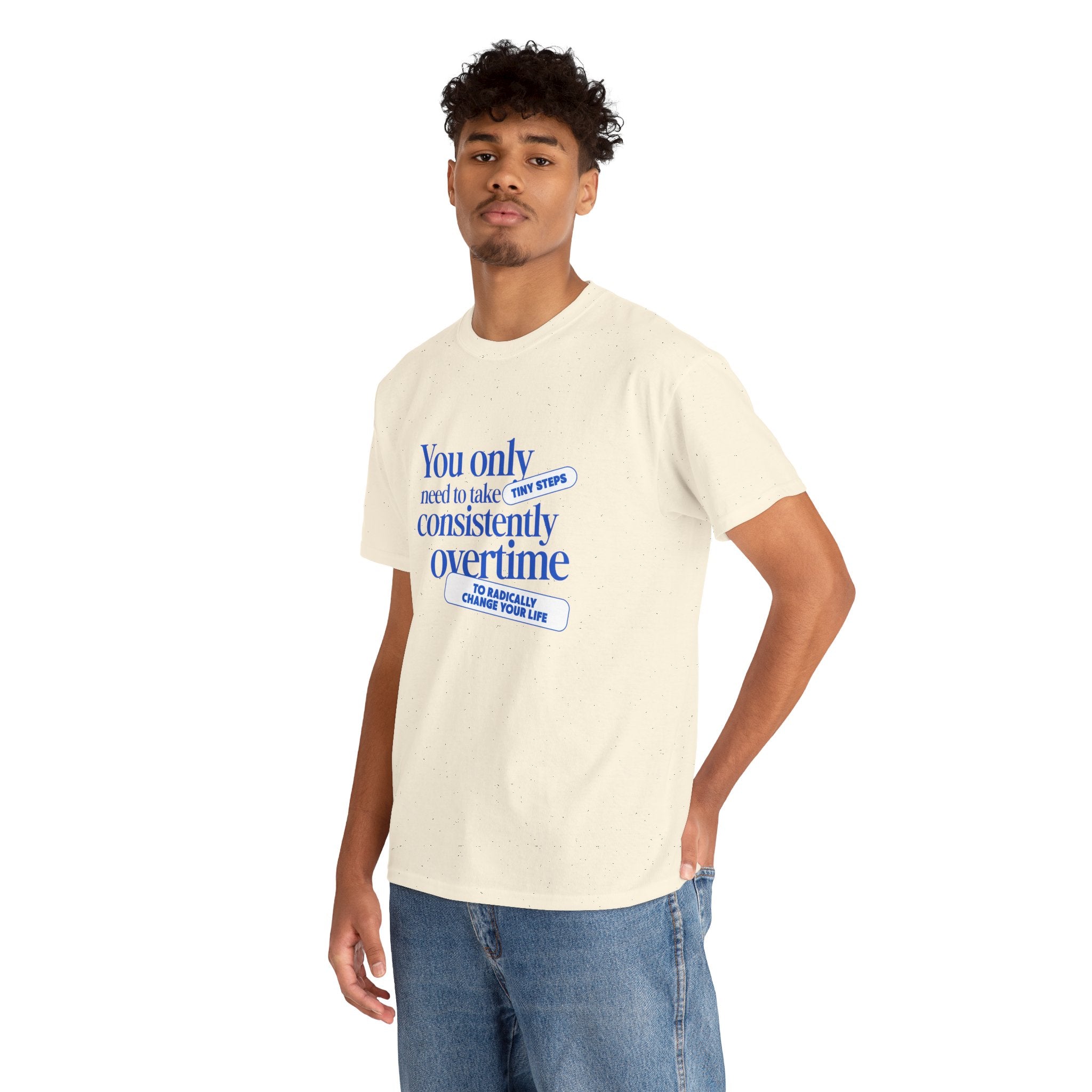 "Only Tiny Steps" - Minimalist Inspirational Graphic Tee